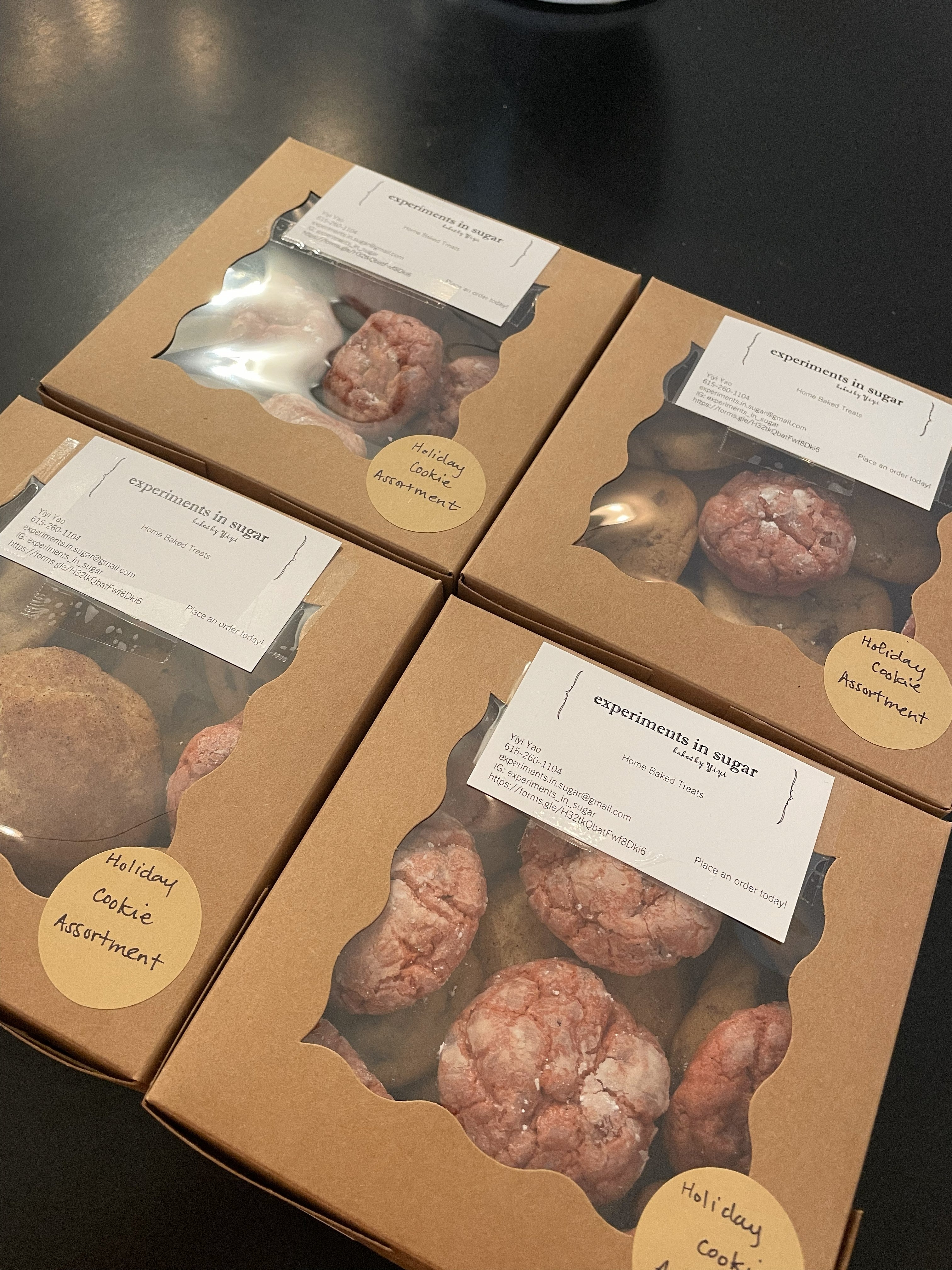 Holiday Cookie Sampler Box (20 - 25 cookies)