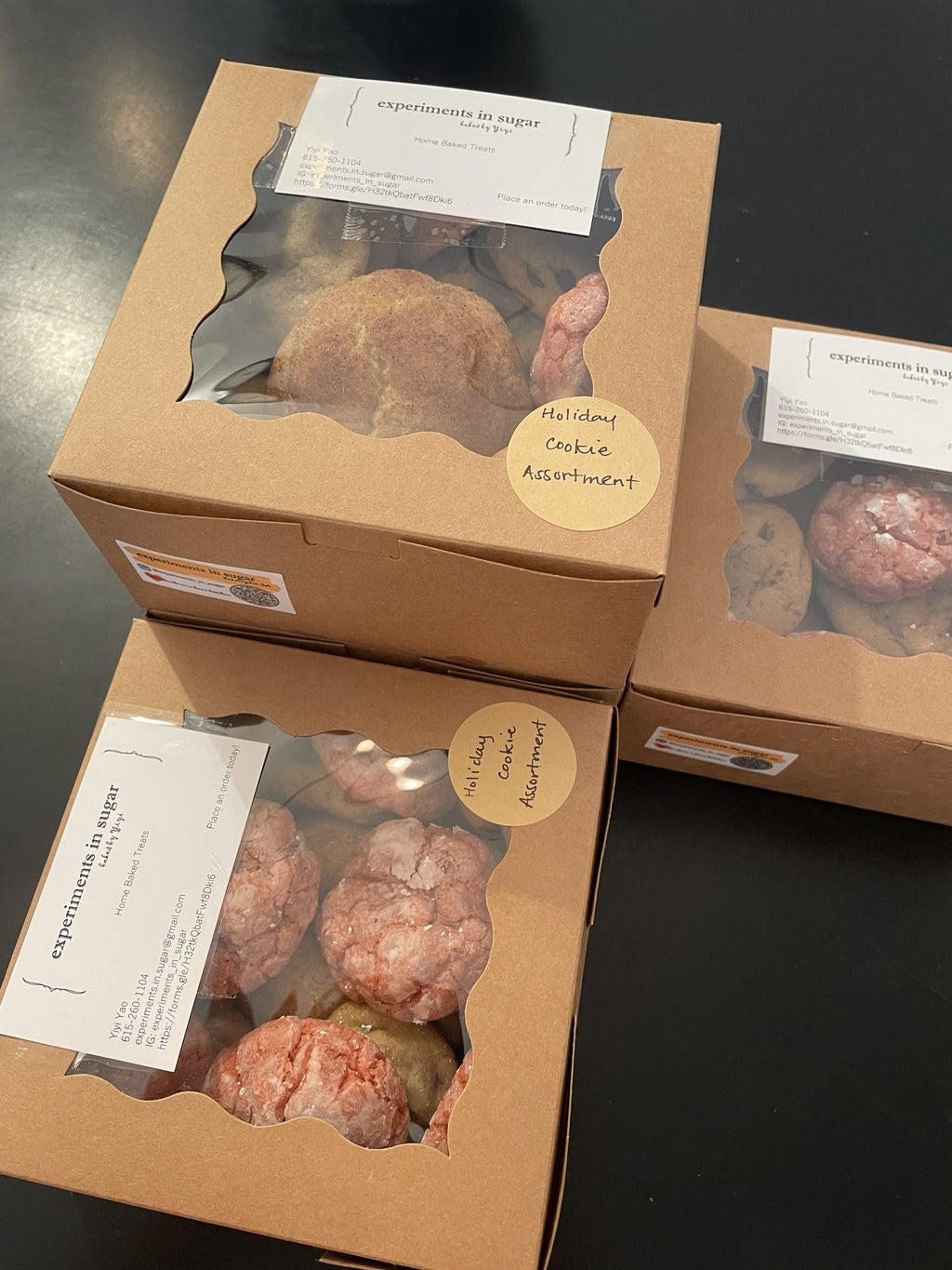 Holiday Cookie Sampler Box (20 - 25 cookies)